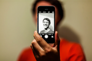 taking own photo